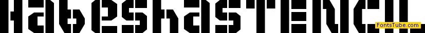 Habesha stencil Font