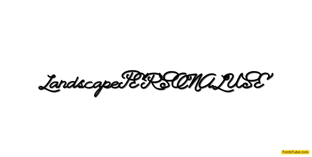 Landscape PERSONAL USE Font