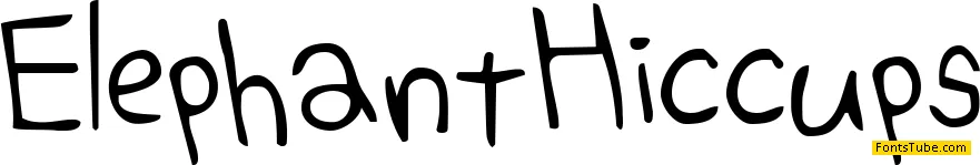 Elephant Hiccups Font