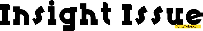 Insight Issue Font