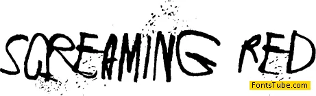 Screaming Red Font Family
