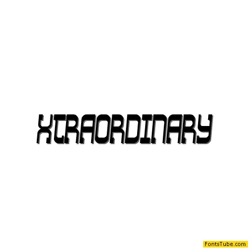 Xtraordinary Font