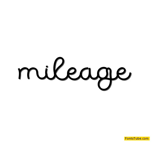mileage Font