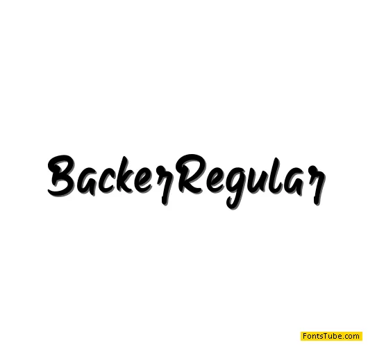 Backer Font