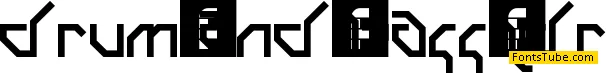 Drum and Bass LDR Font