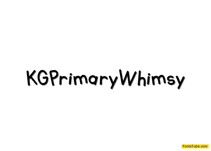 KG Primary Whimsy Font