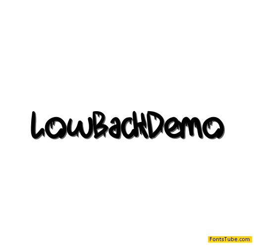 LowBack Demo Font