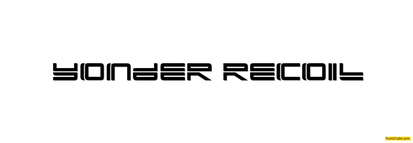 Yonder Recoil Font