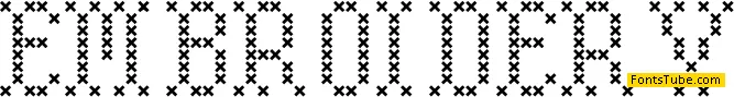 Embroidery Font