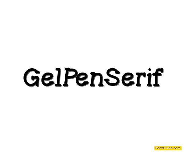 GelPenSerif Font Family