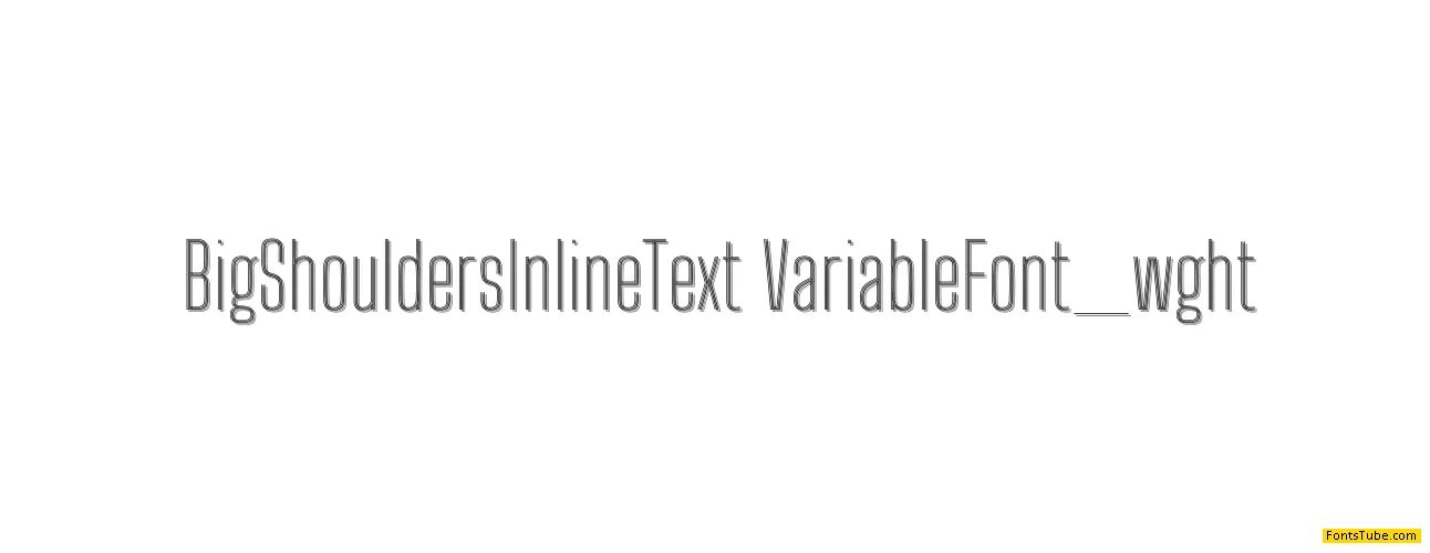Big Shoulders Inline Text