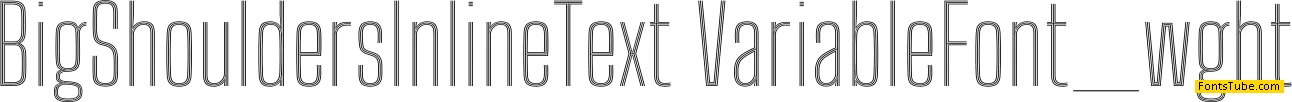 Big Shoulders Inline Text