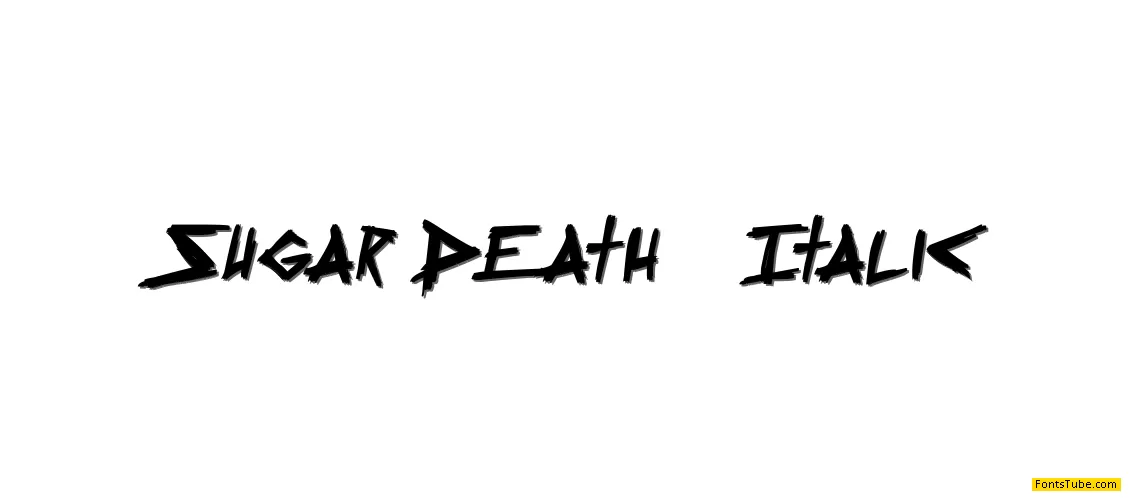 Sugar Death 2 Font Family