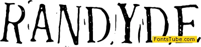 Randy Described Eternity Font