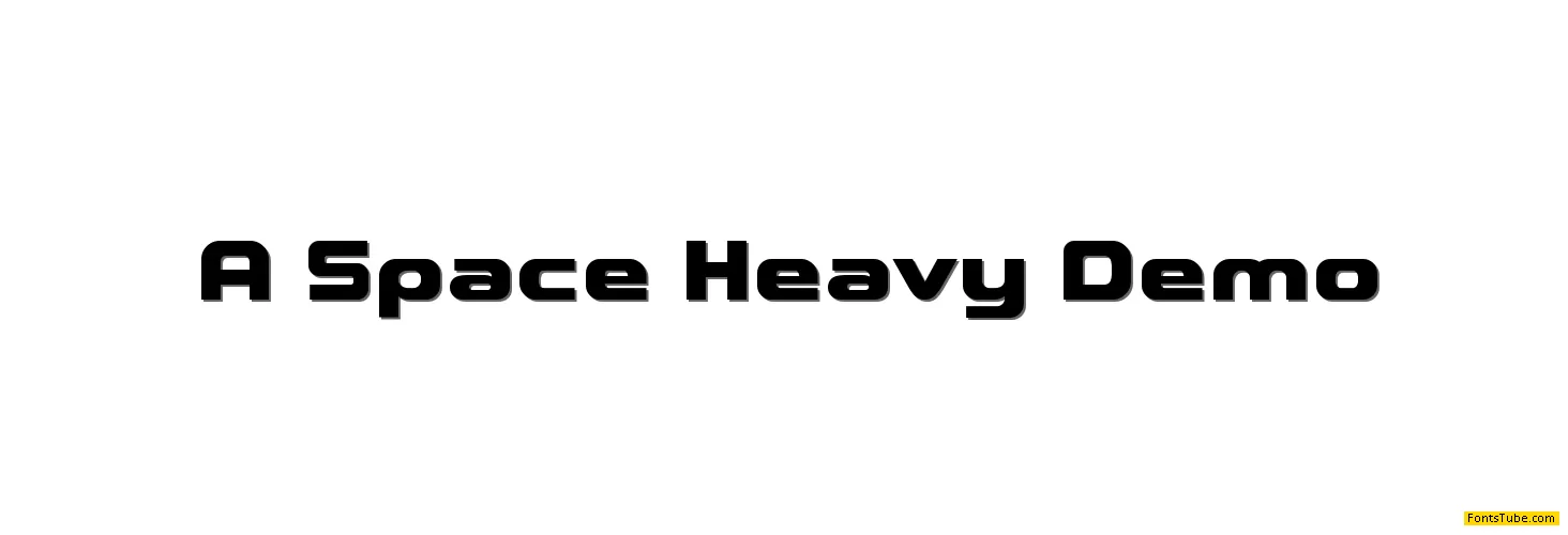 A*SPACE HEAVY Demo Font