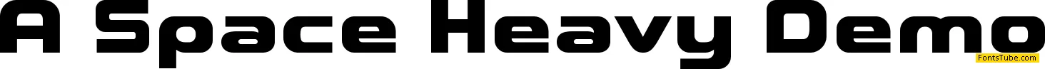A*SPACE HEAVY Demo Font