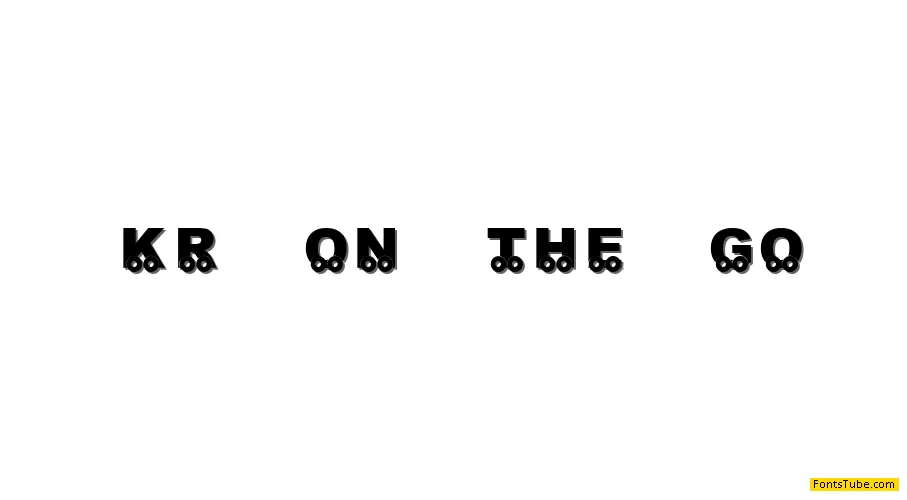 KR On The Go Font
