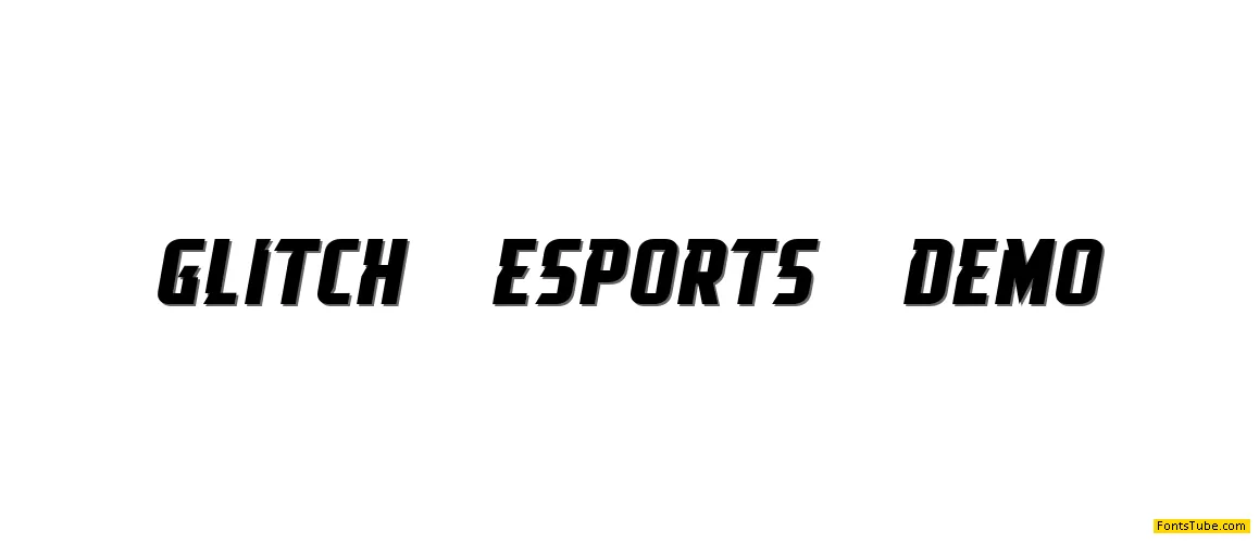 GLITCH ESPORTS DEMO Font