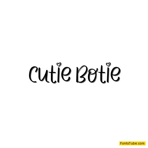 CUTIE BOTIE Font