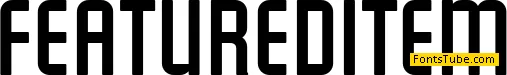 Featured Item Font