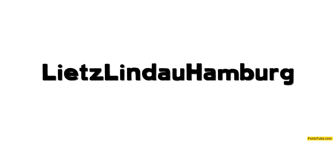 Lietz LindauHamburg Font