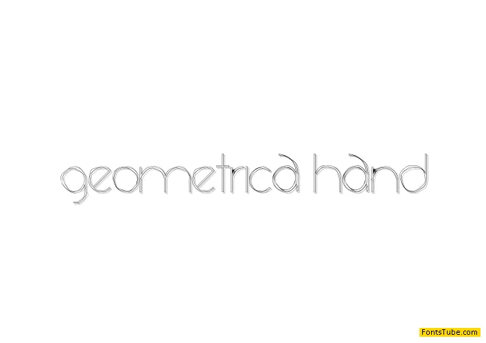 Geometrica Hand Font