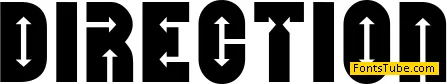 Direction Font