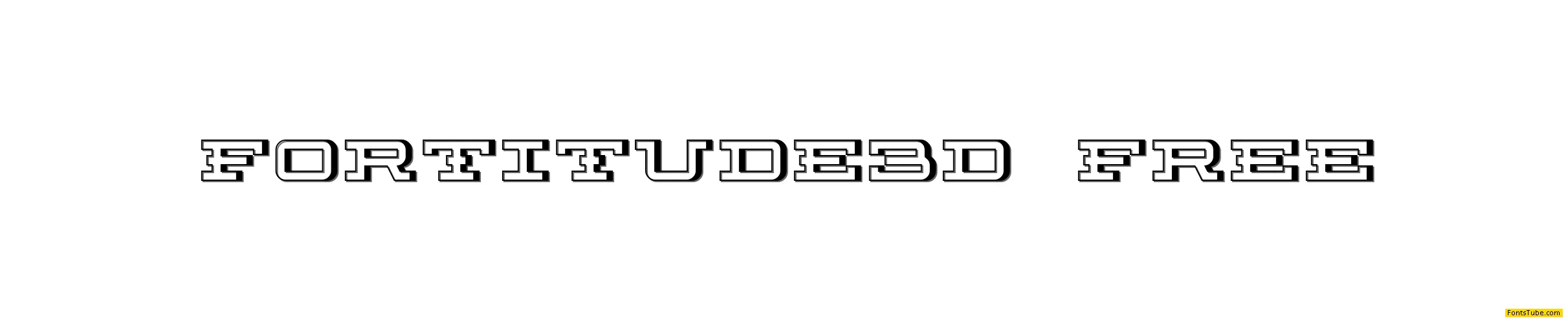 Fortitude 3D (100% Free) Font