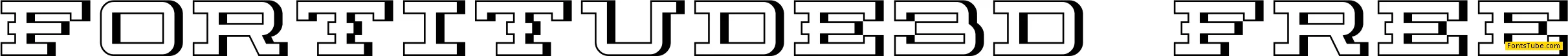 Fortitude 3D (100% Free) Font