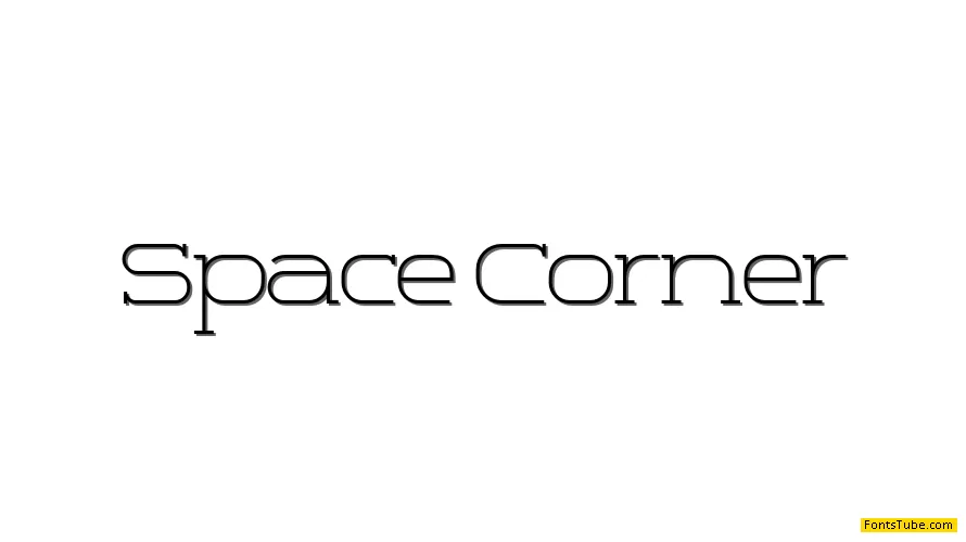 Space Corner Font