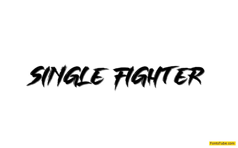SINGLE FIGHTER Font