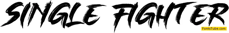 SINGLE FIGHTER Font