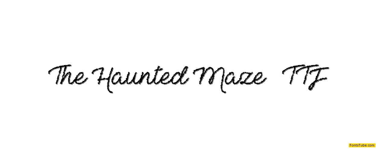 The Haunted Maze Font