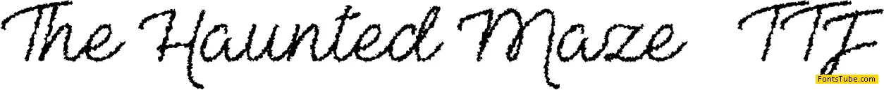 The Haunted Maze Font