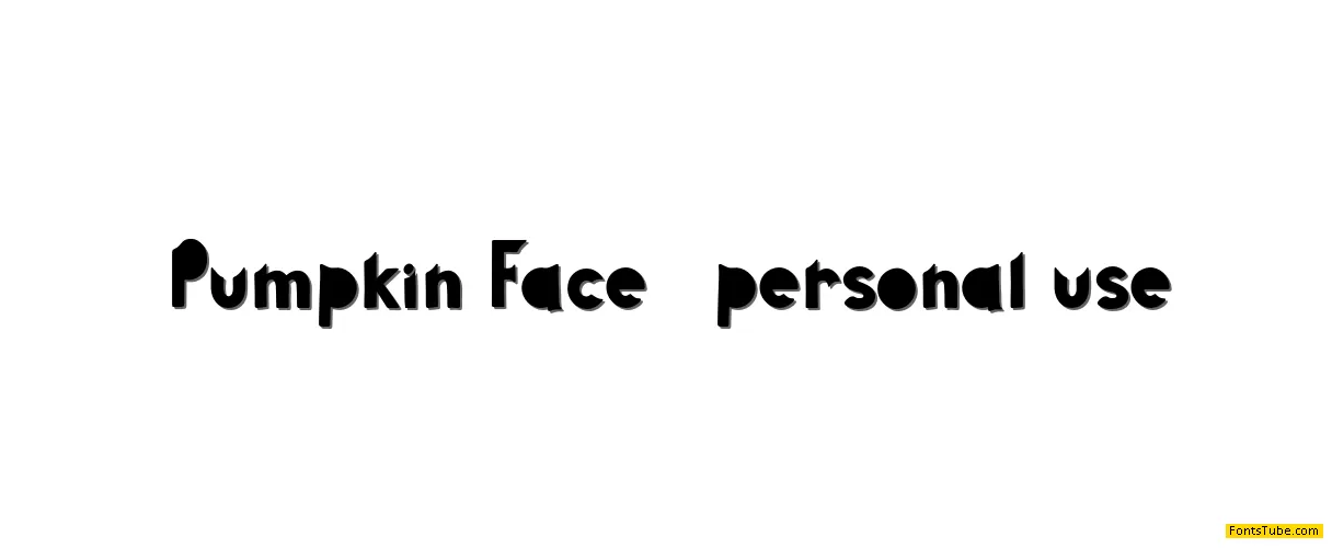 Pumpkin Face Font Family