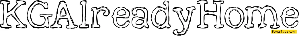 KG Already Home Font