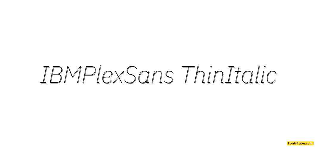 IBM Plex Sans Font Family