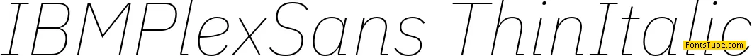 IBM Plex Sans Font Family