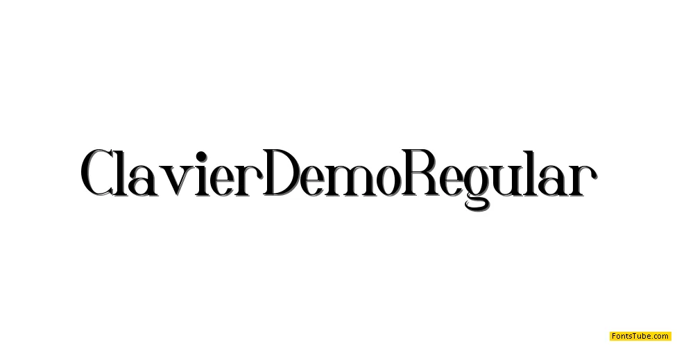 Clavier Demo Font Family