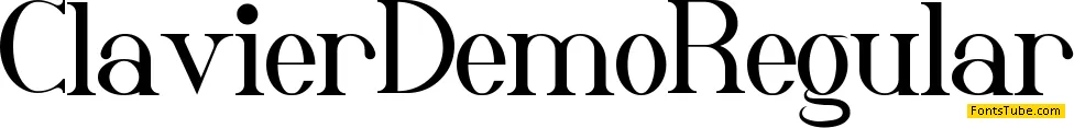 Clavier Demo Font Family