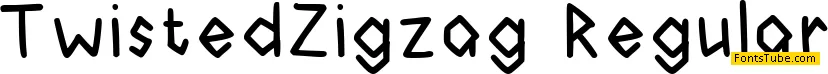 Twisted Zigzag Font