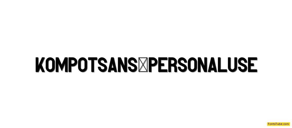Kompot Sans Font
