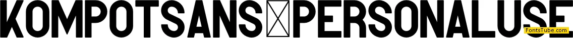 Kompot Sans Font