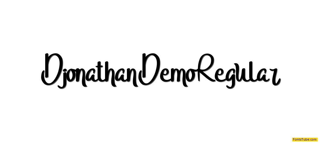 Djonathan Demo Font