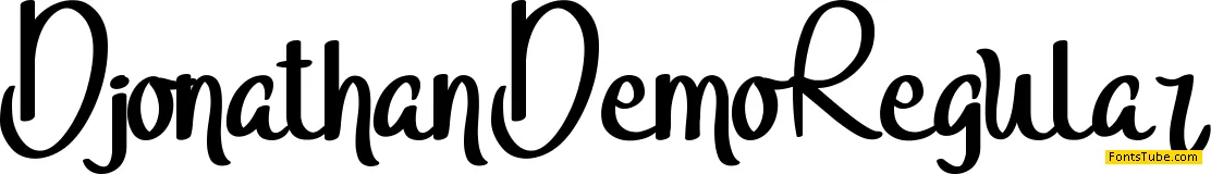 Djonathan Demo Font
