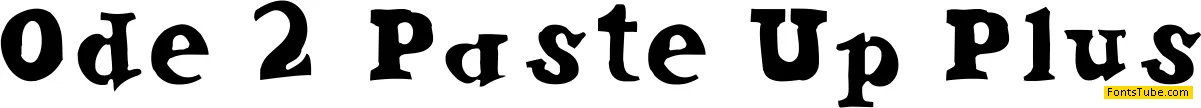 Ode 2 Paste Up Font Family