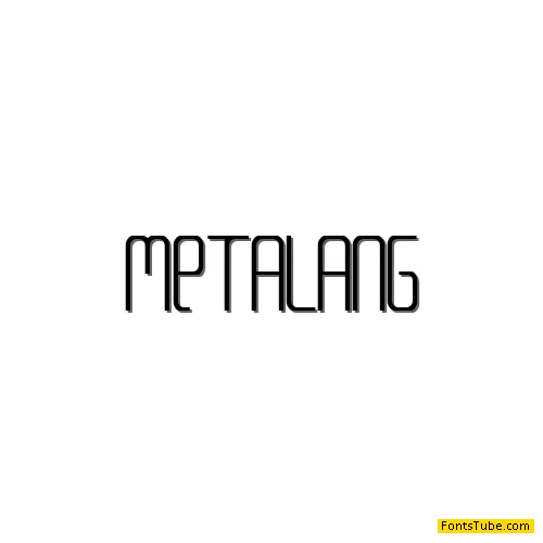 Meta Language Font