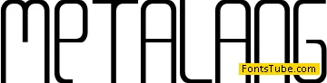 Meta Language Font