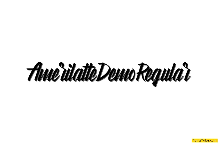 Amerilatte Demo Font