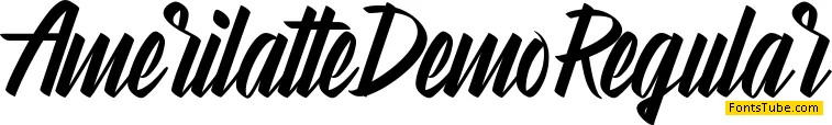 Amerilatte Demo Font